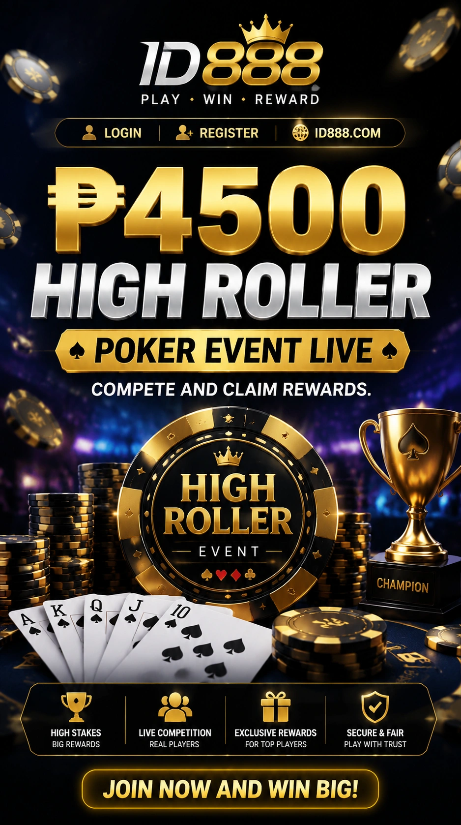 Mobile poker session